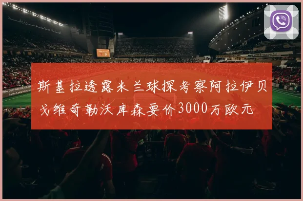 斯基拉透露米兰球探考察阿拉伊贝戈维奇勒沃库森要价3000万欧元